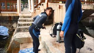 scuba diving El Nido palawan Philippines lagen island resort [upl. by Acinorahs62]