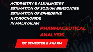 acidimetryamp alkalimetry titrationestimation of sodium benzoateampephedrine hydrochloride in malayalam [upl. by Aduhey]