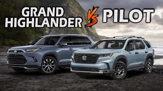 2024 Toyota Grand Highlander VS 2025 Honda Pilot Overview Spec Price [upl. by Thalassa]