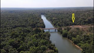 RIO ARINOS EM NOVA MUTUM  ESTRADA NOVA MUTUM A DIAMANTINO  FLORESTA NA BEIRA DO RIO EM MATO GROSSO [upl. by Roos]