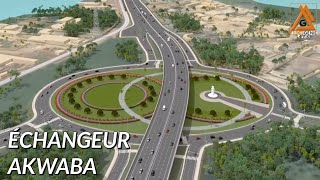 ABIDJAN LE PROJET DE L’ECHANGEUR AKWABA À PORTBOUËT [upl. by Suh331]