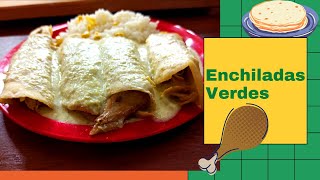 Enchiladas Verdes  Receta ECONOMICA y FACIL de hacer [upl. by Walke]