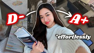 how to go from FAILING to STRAIGHT As EFFORTLESSLY FailProof Tips for School  Uni [upl. by Joiner]