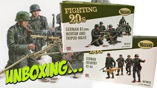 20mm ‘Fighting 20’s’ Plastic Germans  Valiant Miniatures  Unboxing [upl. by Yaf]