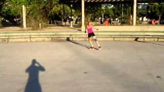 Backwards skating with three turns on inline skates or rollerblades [upl. by Emmi]