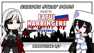 BSD react to Fatui Harbingers as new Organization  DONE ✅  BSD X GENSHIN  part 17  GCRV [upl. by Anniala851]