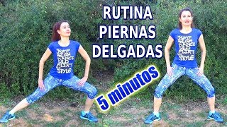 Piernas Delgadas y Glúteos Firmes en 5 minutos  Rutina Principiantes [upl. by Behlke708]