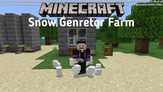 Minecraft Snow Generator Farm  Infinite Snow  Just Think MINECRAFT [upl. by Ellehsram]