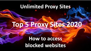 Top 5 Proxy Site List  Unlimited Proxy Sites  How to access blocked websites [upl. by Auston]