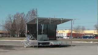 Stageline new SL50 Mobile Stage Trailer [upl. by Nagle988]