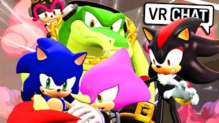 Sonic amp Shadow Meet Team Chaotix VR Chat [upl. by Sonni]