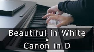 Beautiful in White x Canon in D Piano Cover by Riyandi Kusuma [upl. by Spohr]