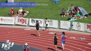 2023 CIF State Track Meet  4x100m Relay Prelims amp Final  Kountry Keith View [upl. by Alyose960]