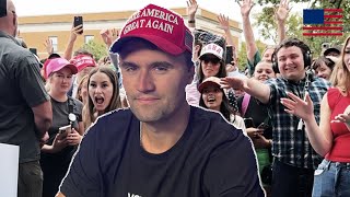 Charlie Kirk Convinces 3 Students to Vote Trump At University of North Texas [upl. by Auhel]