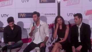 Ranbir Kapoor amp Deepika Padukone at the Yeh Jawaani Hai Deewani Trailer Launch [upl. by Sara-Ann]