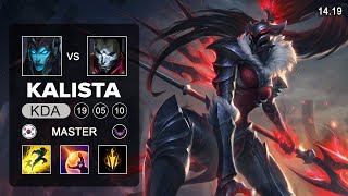 Kalista vs Jhin ADC  KR Master  Patch 1419 Season 14 [upl. by Trudi]