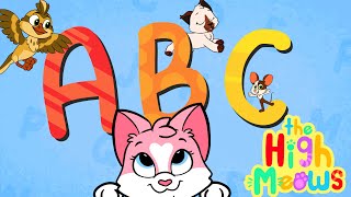 La Chanson de lAlphabet en Français et en Anglais  Comptines The High Meows [upl. by Dyob455]