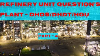 Refinery Unit Question DHDS DHDT HGU For Exam of chemical Ind iocl Bpcl Hpcp Paper part  4 [upl. by Stauffer522]