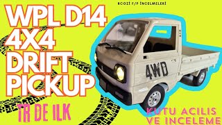 WPL D14 4WD DRIFT PICKUP TrDe ilk Kutu Açılışı ve inceleme [upl. by Julius]