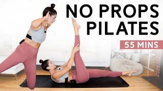 Pilates Mat Workout 55 Mins  Lots of Side Body Work No Props  Pilates at Home [upl. by Mohamed628]