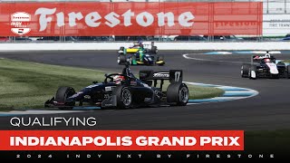 Qualifying  2024 Indianapolis Grand Prix  INDY NXT by Firestone [upl. by Ahsikat]