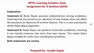 NPTELLearning Analytics Tools Assignment 9 Solution JulyOctober 2024 [upl. by Asia]