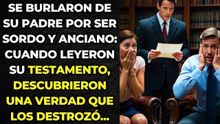 Se BURLARON de su Padre por ser SORDO y VIEJO Cuándo Leyeron Su TESTAMENTO Descubrieron Una VERDAD [upl. by Convery]