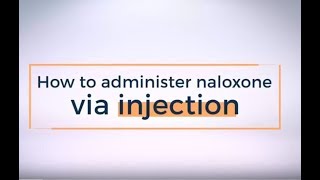 How to administer naloxone via injection [upl. by Rosemary]