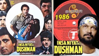 OMeriSoniye🎵 Suresh Wadkar amp Asha Bhosle📽️Insaniyat Ke Dushman 1986📀 Vinyl LP Record [upl. by Graves690]