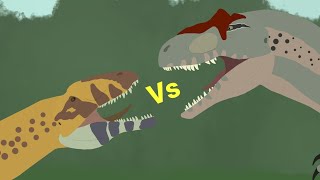 Allosaurus Vs Concavenator Battle animation S2Ep4  2022 [upl. by Theda]