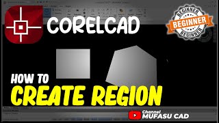 CorelCAD How To Create Region [upl. by Sirtimed]