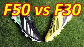 Adidas F50 adizero miCoach 2 VS F30 miCoach 2  Comparison [upl. by Naima611]