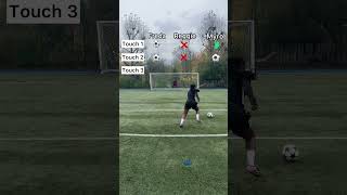 3 Touch Challenge 🎯 soccer football shorts [upl. by Hough]