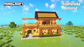 How To Build Survival House In Minecraft Minecraft shorts [upl. by Aseeral]