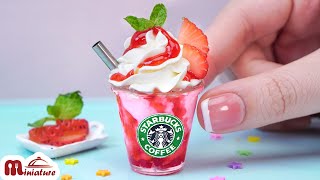 BEST Of Miniature Cooking Compilation 🍓 Tasty Starbuck Strawberry Frappe [upl. by Nnaear696]