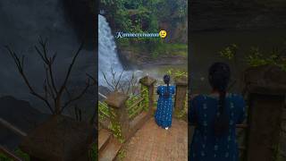 Harvalem water falls Goa❤️INDUteluguvlogs goa waterfall ytshorts [upl. by Idnarb906]