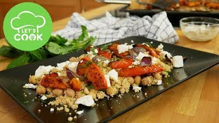 Couscous Salat mit Feta amp gebackenem Kürbis [upl. by Llertnov761]