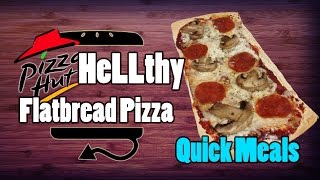 Quick Meals Pizza Hut Style Flatbread Pizza  HellthyJunkFood [upl. by Ledua]