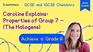 Caroline Explains Group VII Properties  The Halogens GCSE amp IGCSE Chemistry Revision 202425 [upl. by Dinnage]