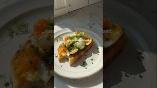 Jammy eggampherbs toast morning best breakfast nature vibes yummy food viralreels youtube fy [upl. by Suirrad]