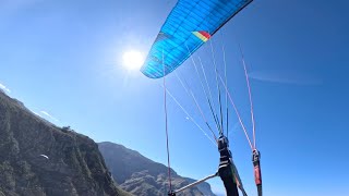 Low Winds at Pico Viento  Paragliding on a Sunny Day on Canary Islands  4K GoPro Hero 11 Mini [upl. by Anifad]