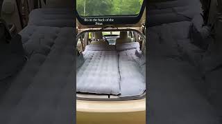 I found the most comfortable SUV air mattress bedsuv umbrauto campingcarlife carlife shorts [upl. by Einapets667]