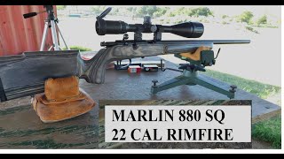 Marlin 22 cal model 880SQ bulk ammo at 100 yds American Eagle Federal Bulk [upl. by Omissam]