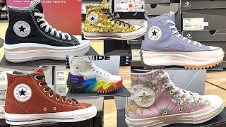 CONVERSE RUN STAR SHOES OUTLET 50 OFF HIGH TOPS SALE MENS WOMENS  SHOP WITH ME [upl. by Gomar]