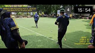 Hari Bakti PU 79 Itjen vs BPIW  BEREGU MIX Pool A Gateball Kementerian PU 2024 [upl. by Mini]