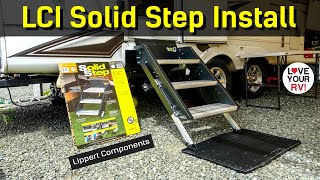 Installing the Solid Step RV Entrance Stairs by Lippert Components [upl. by Binky]