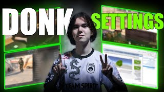 CS2 Donk SETUP amp SETTINGS  Game Monitor Nvidia Setup [upl. by Nawor]