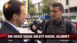 En ucuz uçak bileti nasıl alınır  06112015  atv Ana Haber [upl. by Leif]