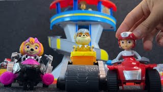 Paw Patrol Collection Unboxing  Review ASMR Toys  Lookout Tower Playset  No Talking ASMR [upl. by Acillegna]