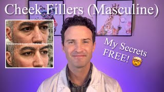 Cheek Fillers Masculine face My technique [upl. by Roberson]